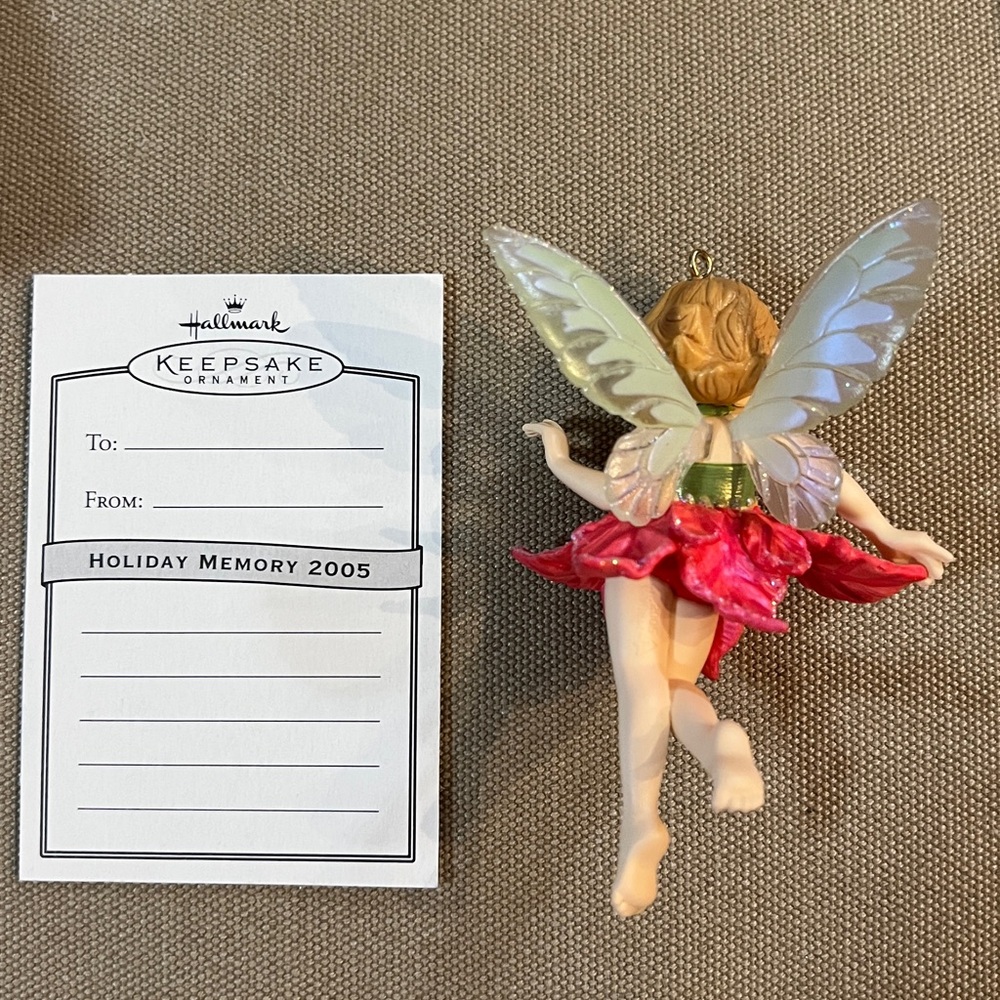 Poinsettia Fairy  1st in the Series 2095 Fairy Messenger - Picture 7 of 8